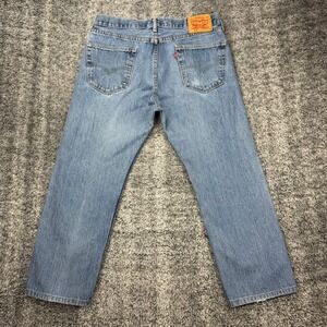 Levi Strauss Co 505 Mens W34 L29 Light Wash Straight Leg Denim Jeans